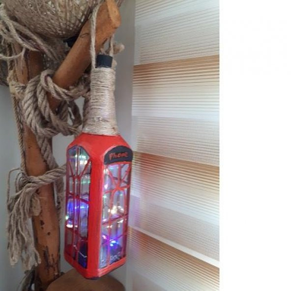 el yapımı İngiliz kulubesi cam aplik - 2