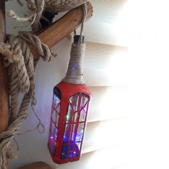 el yapımı İngiliz kulubesi cam aplik - 4