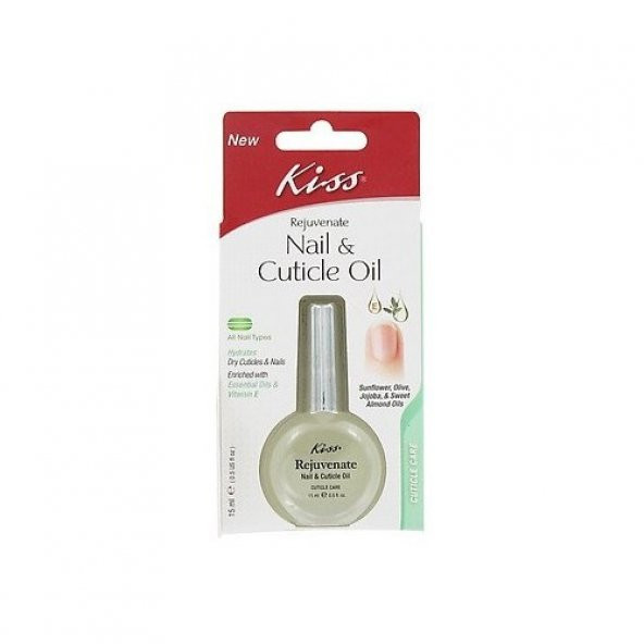 Kiss Rejuvenate Nail Cuticle Oil Tırnak Ve Tırnak Eti Yumuşatıcı 15 Ml
