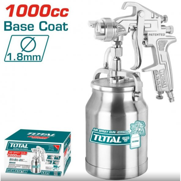 Metal Ahşap Pilastik Yüzey Boyama Tabancası Alttan Depolu Havalı Boya Tabanca 1000 cc - 3