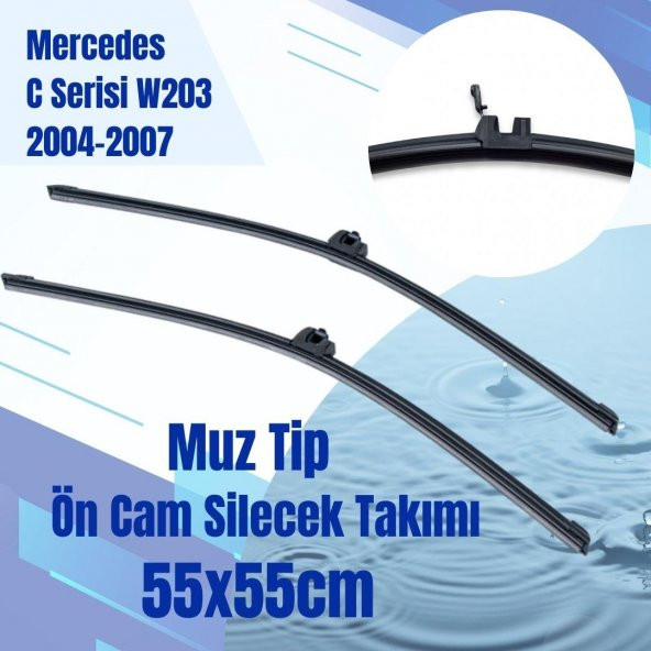 SİLBAK Ön Cam Silecek Takımı Mercedes C Serisi W203 2004-2007 55x55cm