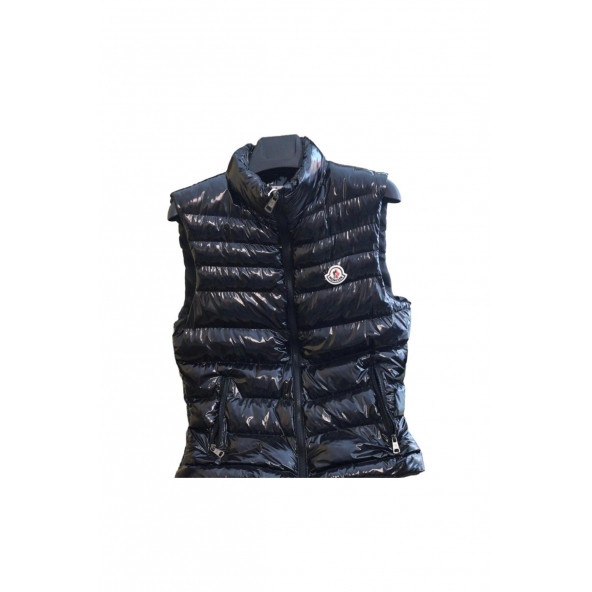 Moncler Unisex Siyah Parlak Yelek - 2