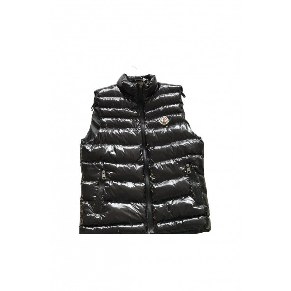 Moncler Unisex Siyah Parlak Yelek - 3