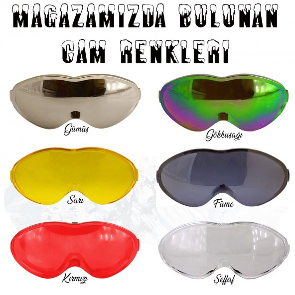 Kayak Gözlüğü Değiştirebilir Camlı Antifog Güneş Kar  Koruyucu Gözlük Kırmızı Snowboard Glasses Gözlük - 5