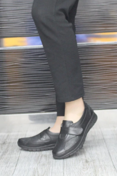 Mehmet Mete 3256 Anatomik Rahat Hafif Hakiki Deri Kadın Ayakkabı - Resim 3