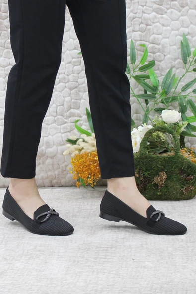 Mehmet Mete 9534 Fashion Taşlı Kadın Babet - Resim 3