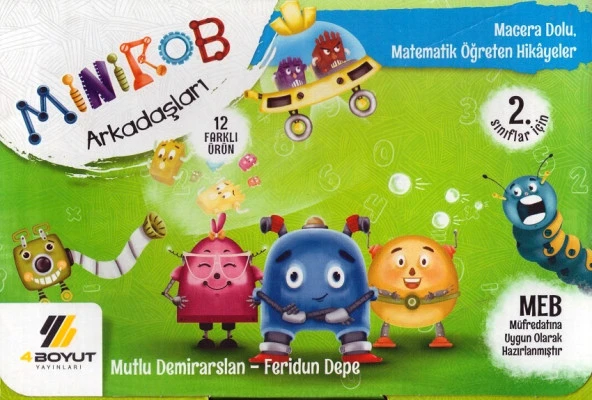 BOYUT 2.SINIF İÇİN MİNİROB VE ARKADAŞLARI SET*10 KİTAP