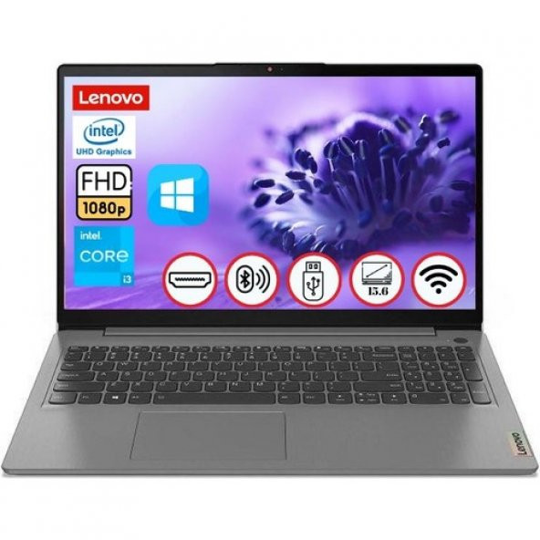Lenovo Ideapad 3 Intel Core I3 1115G4 20GB 512GB SSD 15.6 Fhd WINDOWS10 Home Taşınabilir Bilgisayar 82H803G2TX043 - 1