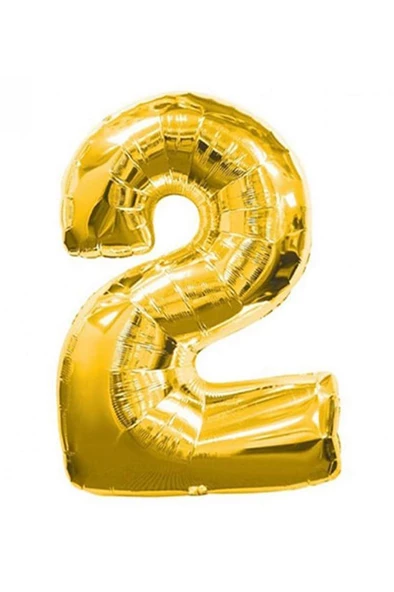 Dev Folyo Balon 80cm Rakam, Parti Süsleme Malzemesi, Doğumgünü - 3