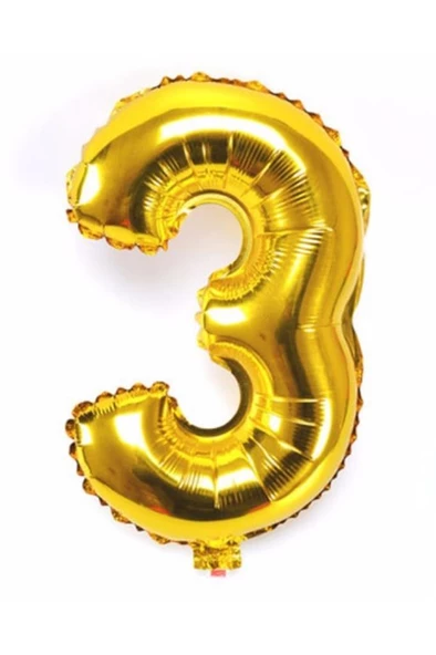 Dev Folyo Balon 80cm Rakam, Parti Süsleme Malzemesi, Doğumgünü - 4