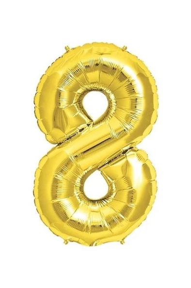 Dev Folyo Balon 80cm Rakam, Parti Süsleme Malzemesi, Doğumgünü - 9