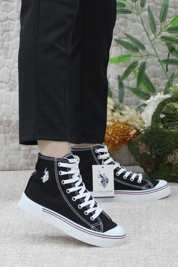 U.S. Polo Assn. Penelope Hıgh 3FX Kanvas Keten Kadın Ayakkabı