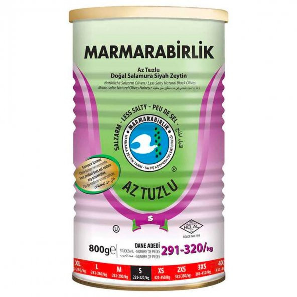 Marmarabirlik Hususi Az Tuzlu 291-320 S 800 gr