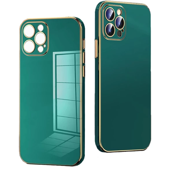 iPhone 15 Pro Kılıf Luxury Seri Kamera Korumalı Silikon Kapak - 11