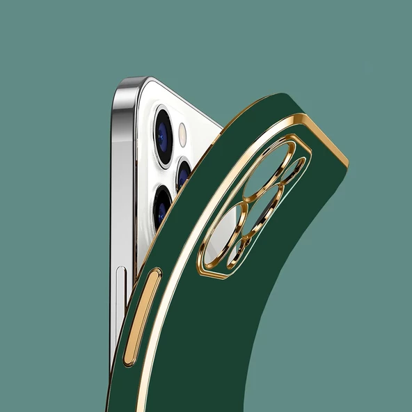 iPhone 15 Pro Kılıf Luxury Seri Kamera Korumalı Silikon Kapak - 7