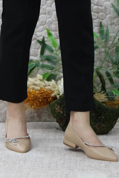 Mehmet Mete 61-17 Fashion Taşlı Kadın Babet - Resim 9