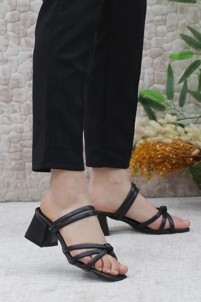 Mehmet Mete 124 Topuklu Fashion Kadın Terlik - 2