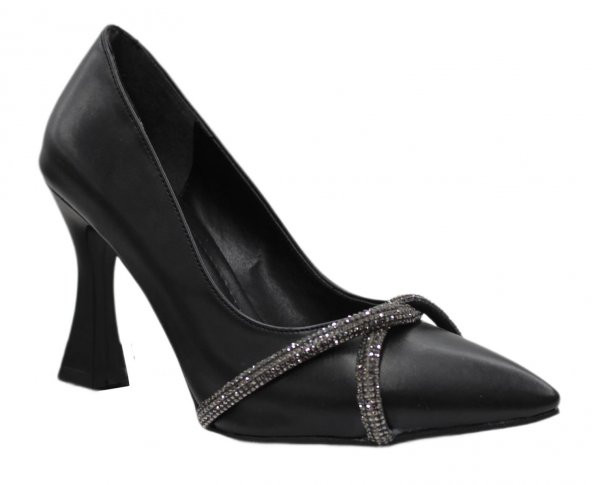 Mehmet Mete 18-122 Klasik Topuklu Taşlı Steletto Kadın Ayakkabı - 2