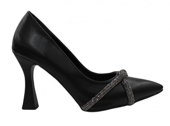 Mehmet Mete 18-122 Klasik Topuklu Taşlı Steletto Kadın Ayakkabı - 3