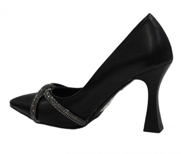 Mehmet Mete 18-122 Klasik Topuklu Taşlı Steletto Kadın Ayakkabı - 4