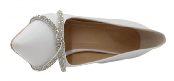 Mehmet Mete 18-122 Klasik Topuklu Taşlı Steletto Kadın Ayakkabı - 8