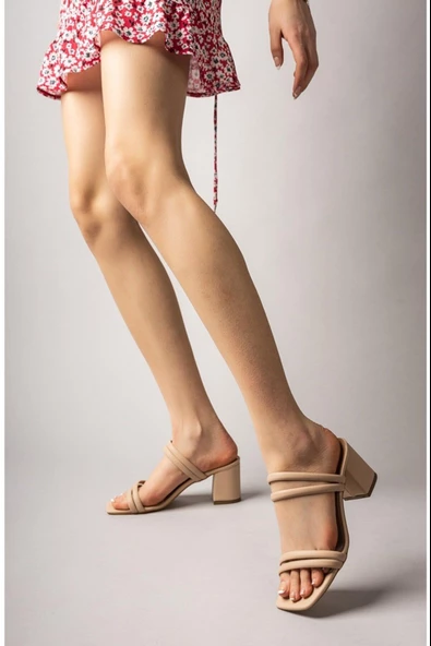 Mehmet Mete 125 Topuklu Fashion  Kadın Terlik - Resim 10