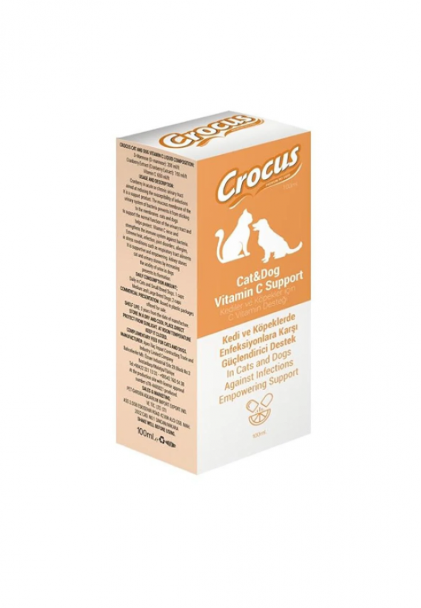 Crocus Kedi & Köpek vitamin C Destek 100 ml SKT: 05/2026
