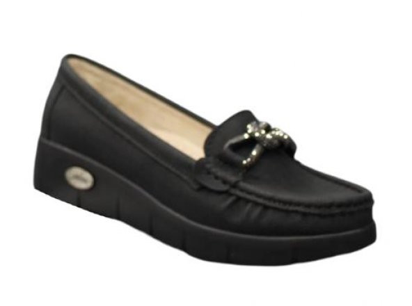 Mehmet Mete 410 Comfort Tokalı Taşlı Kadın Babet - Resim 5