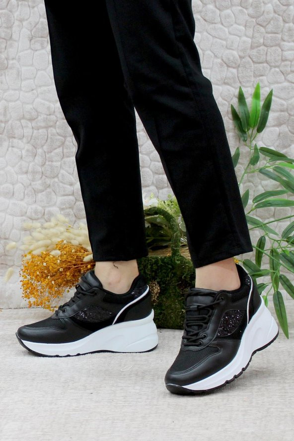 Mehmet Mete 185 Anatomik Dolgu Taban Kadın Spor Ayakkabı - 7