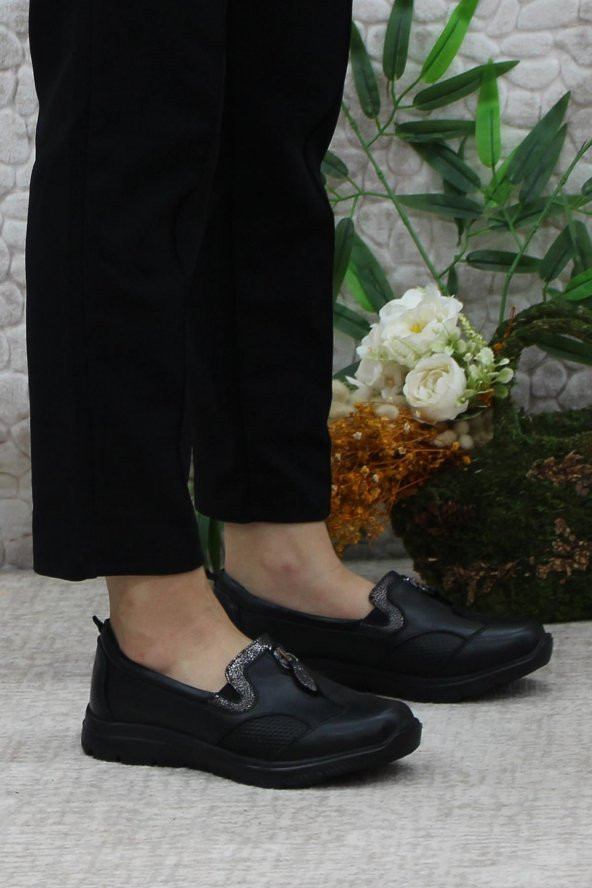 Mehmet Mete 32024 Anatomik Hafif Rahat Hakiki Deri Kadın Ayakkabı - Resim 3