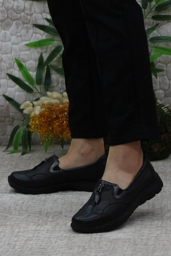 Mehmet Mete 32024 Anatomik Hafif Rahat Hakiki Deri Kadın Ayakkabı - Resim 4