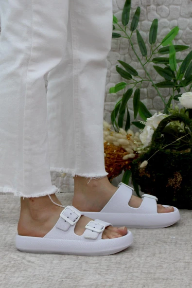 Mehmet Mete EZ0095 Plaj Deniz Havuz Terliği Hafif Rahat Esnek Kadın Terlik - 3