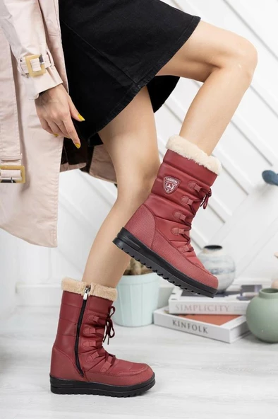 Mehmet Mete 0995 Kadın Kar Botu Yünlü Bayan Bot - Resim 10