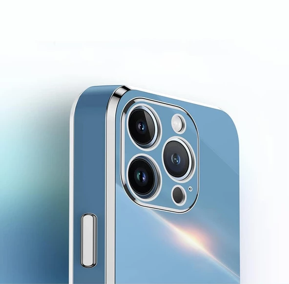 iPhone 15 Pro Max Kılıf Luxury Seri Kamera Korumalı Silikon Kapak - 7