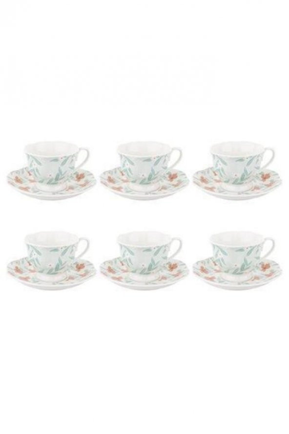 Tantitoni Kahve Takımı New Bone 6 Kişilik Spring (berrygy20t007sp) - 2