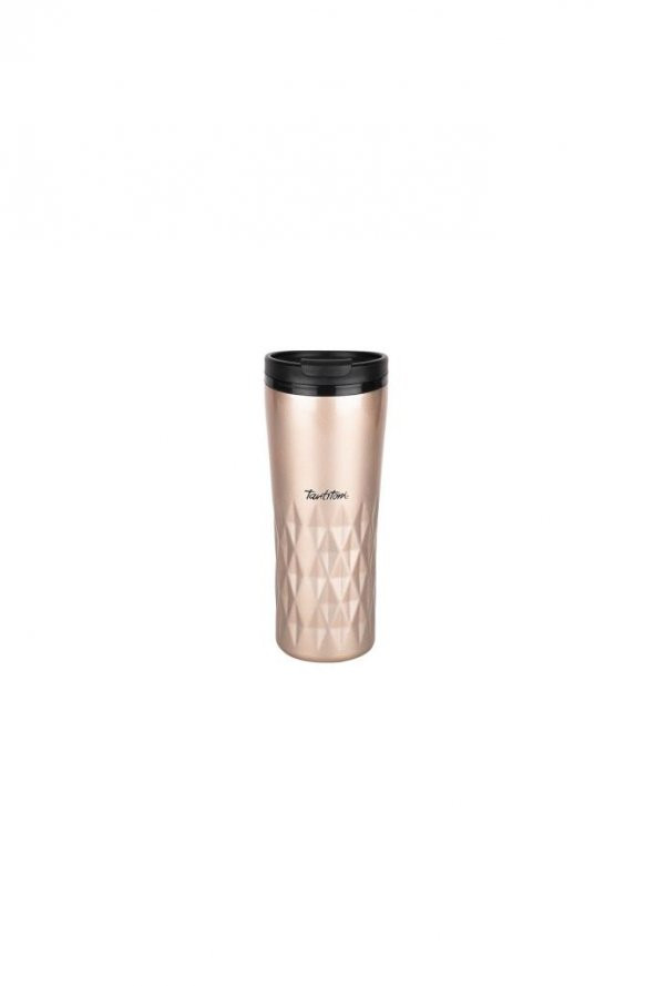 Tantitoni Pembe Rose Gold Yıldız Desenli Paslanmaz Çelik Termos Bardak 470ml