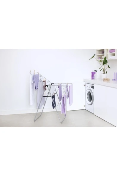 Brabantia Metalik Gri Çamaşır Kurutma Askısı-15 Metre - 4