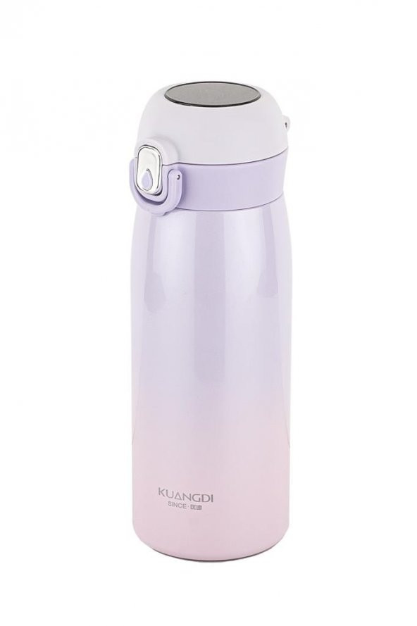 Okadı Mor Paslanmaz Çelik Isı Göstergeli Termos 400ml - 2