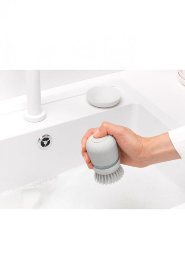 Brabantia Lıght Grey Sabun Hazneli Bulaşık Fırçası - 4