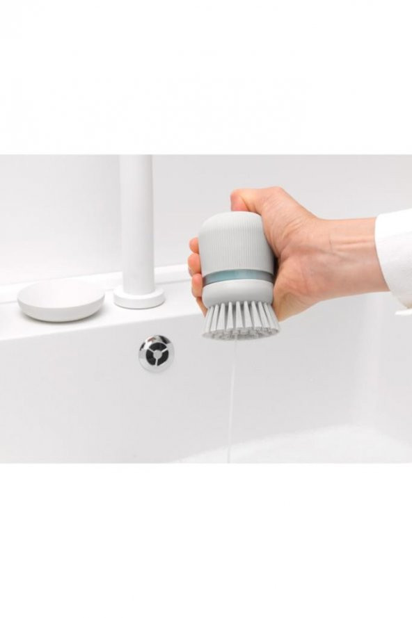 Brabantia Lıght Grey Sabun Hazneli Bulaşık Fırçası - 5