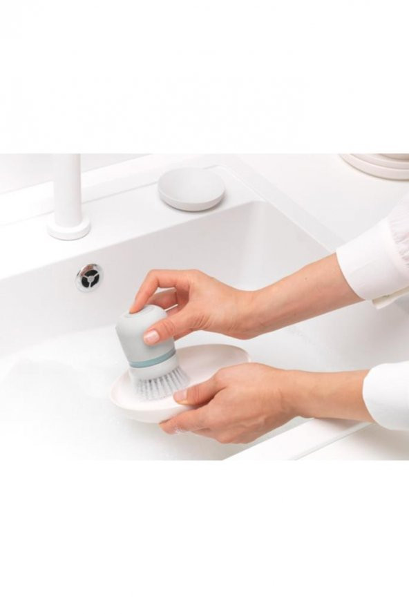 Brabantia Lıght Grey Sabun Hazneli Bulaşık Fırçası - 6
