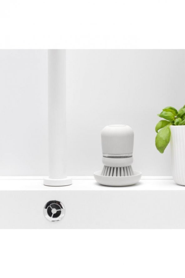 Brabantia Lıght Grey Sabun Hazneli Bulaşık Fırçası - 7