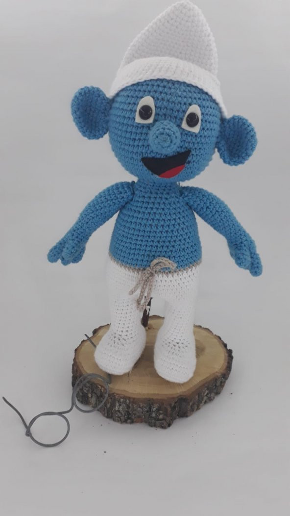 Gözlüklü Şirin Amigurumi Organik Oyuncak