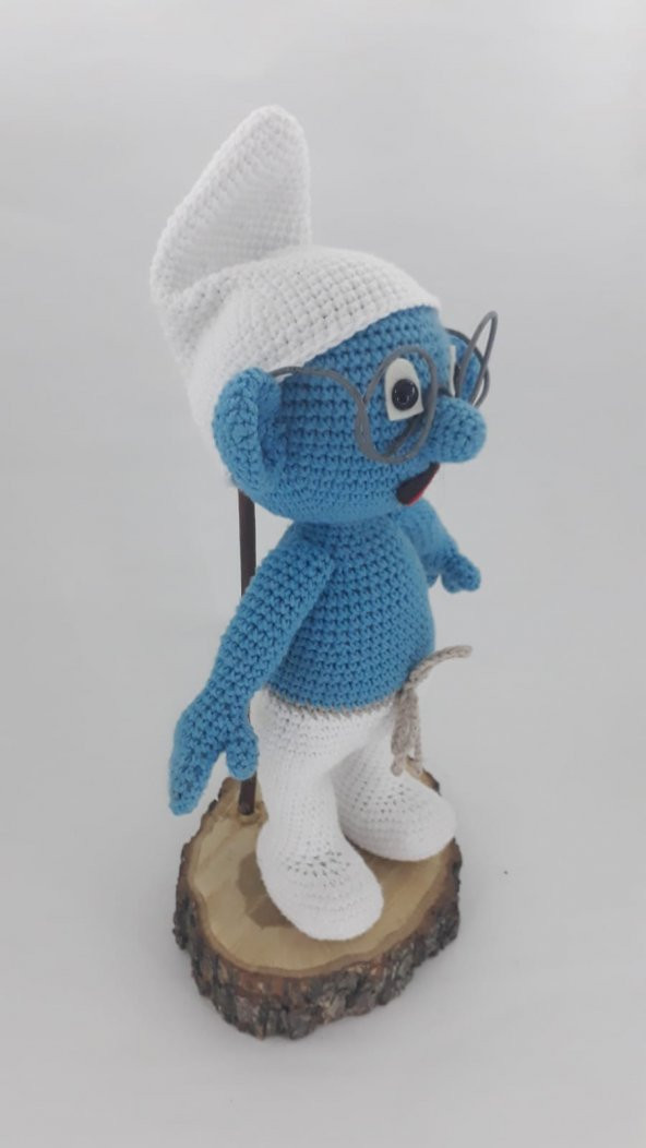 Gözlüklü Şirin Amigurumi Organik Oyuncak - 2