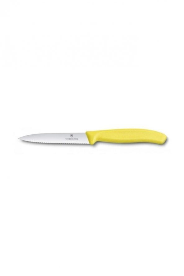 Victorinox 6.7736.L8 10 Cm Sarı Tırtıklı Soyma Bıçağı