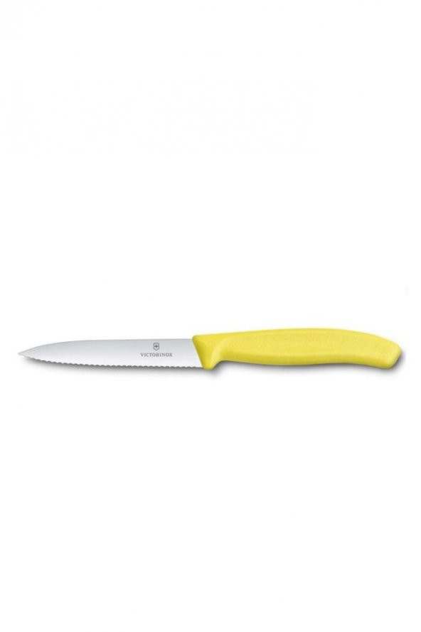 Victorinox 6.7736.L8 10 Cm Sarı Tırtıklı Soyma Bıçağı - Resim 2
