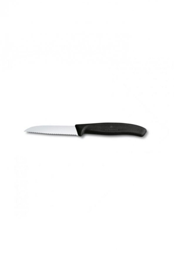 Victorinox 6.7433 8cm Siyah Tırtıklı Soyma Bıçağı