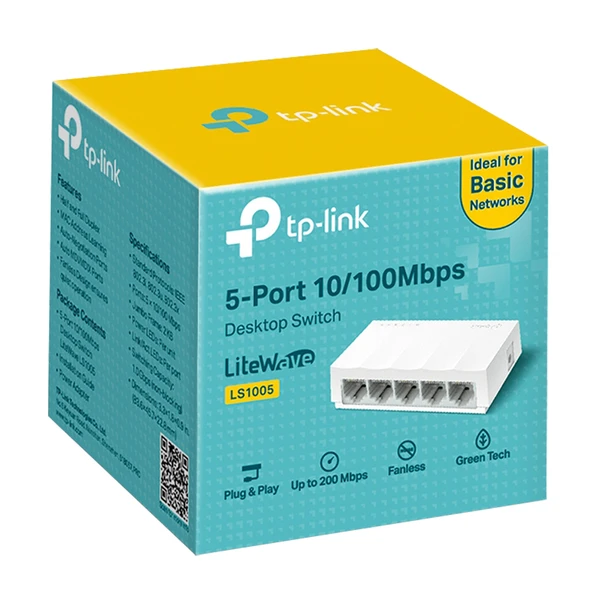 TP-Link LS1005 5 Port Ethernet Switch 10-100 Mbps İnternet Switch - 6
