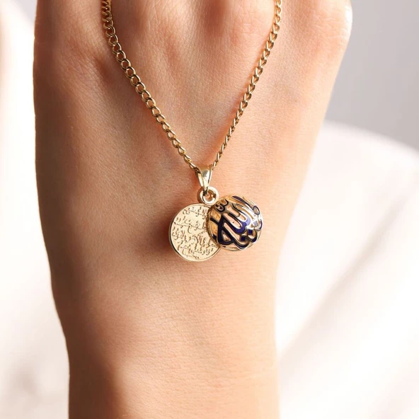 Nazar Ayetli Altın Kolye - Resim 3