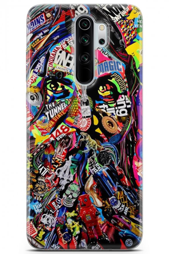 Xiaomi Redmi Note 8 Pro Uyumlu Kılıf Words 24 Zz Top Darbe Emici Kılıf Kırmızı - 1